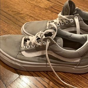 Lace up gray vans